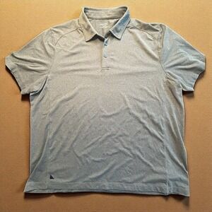 Men's UNTUCKit Gray Polo Shirt XX-Large Short Sleeve 91%‎ Polyester 9% Elastane
